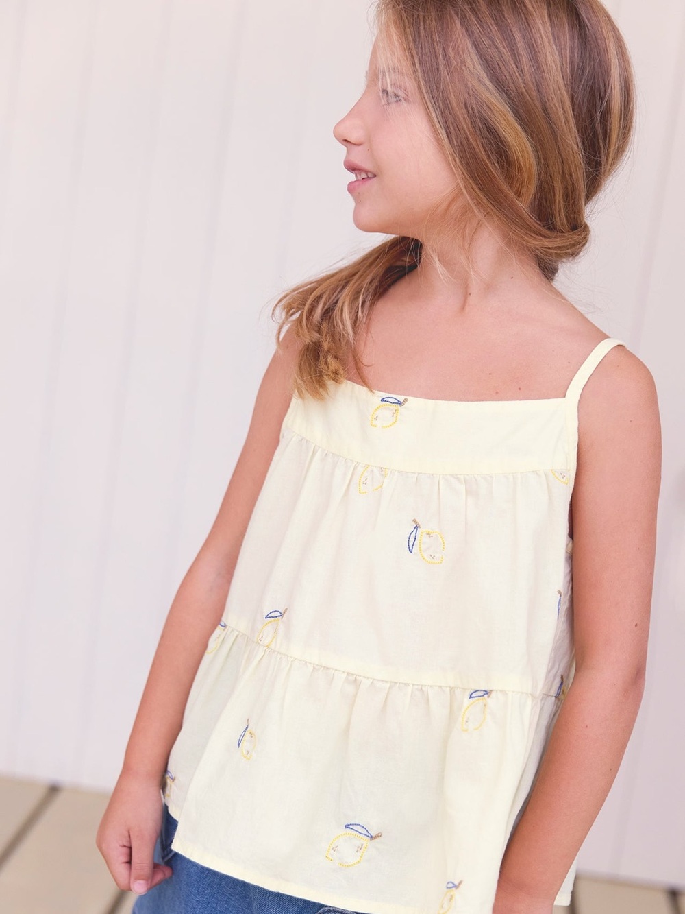 NWT $90 BONTON Girls TOP Cali Limoncello Multiple Sizes